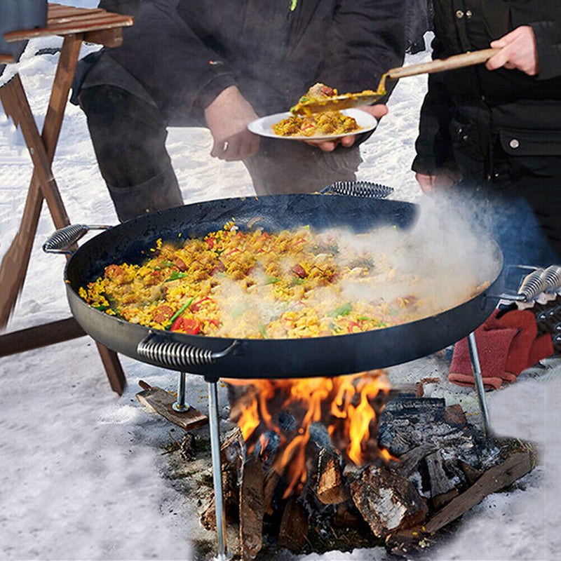 Outdoor Barbecue Tripod Rack Camping Grill Cooking Pot Cookware Picnic Tools