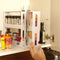 2 Layers Multi-Function Rotating Storage Rack Kitchen Cabinet Spice Holder Newly