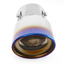 Burnt Blue Bent Stainless Steel Car Exhaust Tip Muffler Tail Pipe Silencer Newly