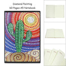 DIY Cactus Special Shaped Diamond Painting 60 Page A5 Notebook School Stationery