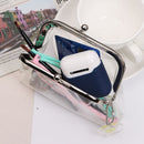 Coin Purse Storage Bag Transparent  Purse Mini Mouth Clip Bag Buckle Coin Bag