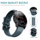 26mm Silicone Strap for Garmin Fenix 7X/6X/5X/5X Plus/3 Watch (Rock Blue) Newly