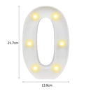 Digital Number LED Symbol Sign Night Light for Wedding Party Birthday (0) Newly