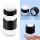 Mushroom Sponge Puff with Mirror Loose Powder Box Travel Powder Case Portable