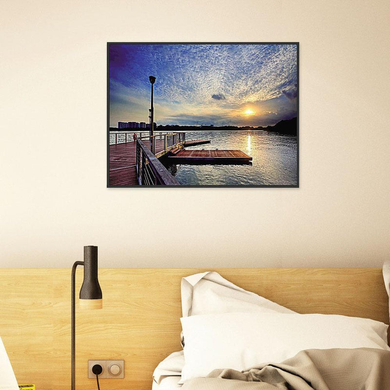 5D DIY Full Drill Diamond Painting Warm Sun View Cross Stitch Embroidery