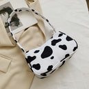 Fashion Women Animal Printing Canvas Shoulder Underarm Bag Handbags (Cow)