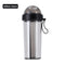 600ml Dual Straw Cup Outdoor Sports Drinking Beverage Water Bottle (Black)