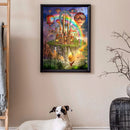 11CT Full Cross Stitch Sky Rainbow Counted DIY Embroidery Home Decoration G