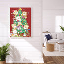 Full Embroidery Cross Stitch Set Needlework Kit 11CT Christmas Trees Artwork