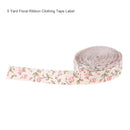 5 Yard Floral Ribbon Clothing Tape Label DIY Craft Bowknot Sewing Accessory