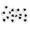 50stk x Schwarz weiß &Love Herz Valentin Acryl Rund P V5Y5 und X6I2 Flach S0Y4