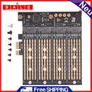 SA3034M NVME M.2 to PCI-E 1x Extender for M-Key NVME/B-Key SATA Computer Riser