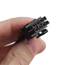 30cm CPU 8Pin to Graphics Card Dual 8Pin (6Pin+2Pin) Power Splitter Cable Cord