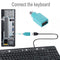 For PS2 to USB Female Adapter Converter Keyboard Mouse Mice Male