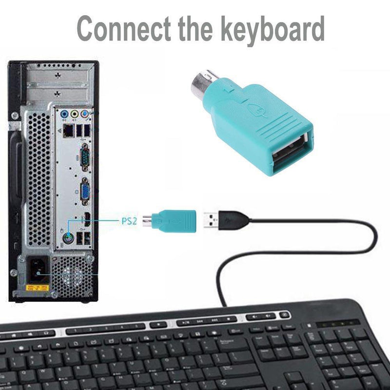 For PS2 to USB Female Adapter Converter Keyboard Mouse Mice Male