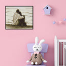 14CT Full Embroidery Kit Sea Couples Cotton Counted Cross Stitch Home Decor