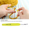 16pcs/set Soft Handle Colorful Aluminium Crochet Hooks Knitting Needles Kit
