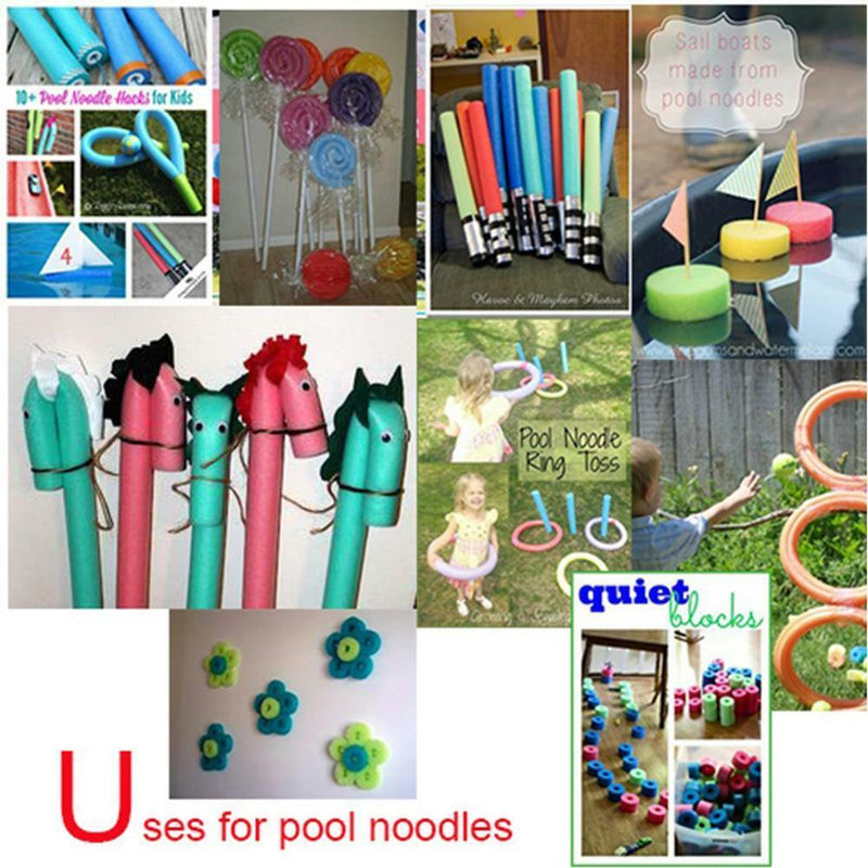 Flexible Learn Swimming Pool Noodle Water Float Floating Aid Green