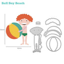 5pcs Ball Boy Beach ?Cutting Dies Stencils Scrapbook Embossing DIY Cards