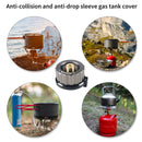 Black Camping Stove Adapter Outdoor Gas Tank Converter Sealed Silicone Desi