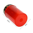 Grave Electronic LED Candle Lamp Flameless Solar Decorative Tea Light (Red)