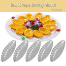 DIY Pastry Tool Aluminum Egg Tart Molds Pudding Holder Boat Shape Baking Mould