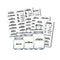 132x Kitchen Storgae Stickers Jars Bottle Food Container Clear Labels G5Y8 hot.