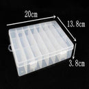 24 Slots Transparent Plastic Fishing Lure Box Fishing Tackle Storage Box