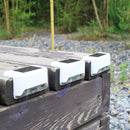 4x Waterproof Solar Deck Step Wall Lights Stairs Fence Lamps (Warm Light) Newly