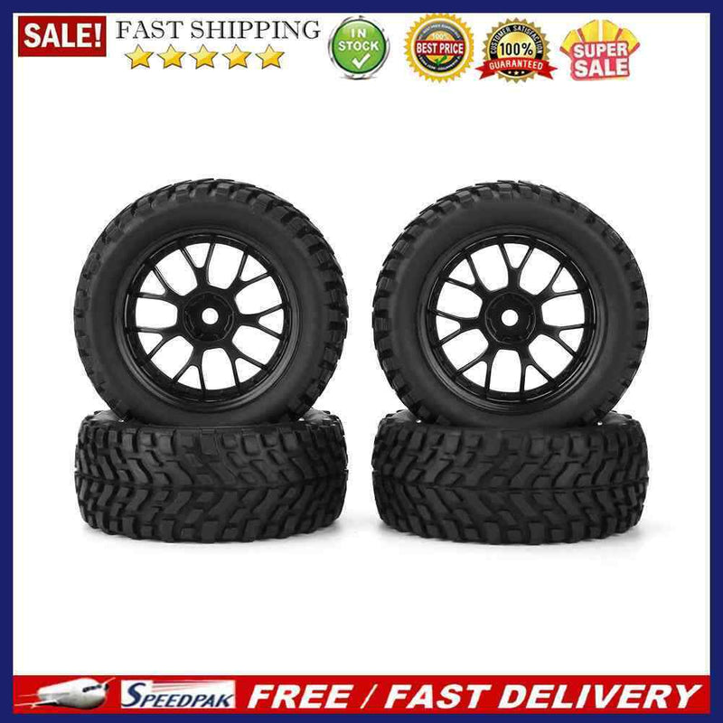 4pcs Rubber Tire On Road RC Racing Car Wheel for 1/10 Hsp Redcat RC Crawler