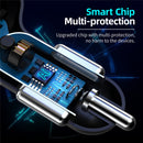 Adapter Smart Phone Universal Car Charger LED Display Fast Charging 4-Port USB