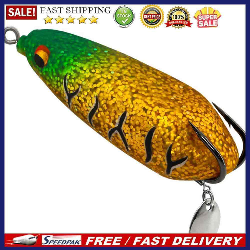 Reflective Sequins Frog Crankbait Fishing Lures 86mm 25g Artificial Wobbler B