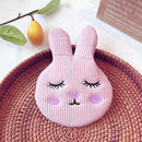 Cute Rabbit Hair Clips Hairpin Women Corduroy Wash Face Hairgrips (Pink)