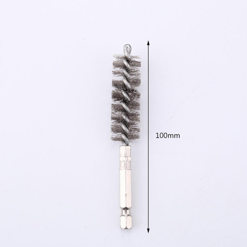 2pcs Car Steel Wire Brush Machine Paint Remover Cleaner with Drill (Steel)