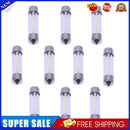 10pcs 39mm White COB LED Car Interior Glass Lens Festoon Dome Reading Light