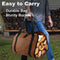Firewood Log Carrier Bags Heavy Duty Waxed Canvas Logs Tote Bags for Indoor Tool