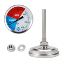Stainless Steel Round Oven Thermometer BBQ Smoker Grill Temperature Gauge Newly