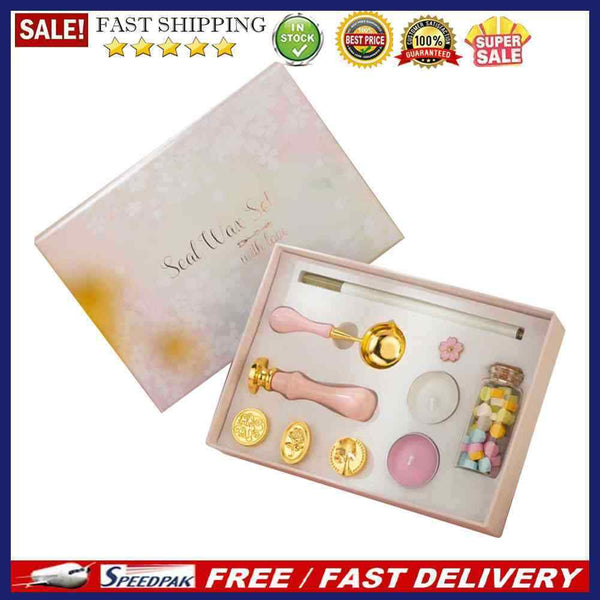 DIY Wax Seal Box Kit Sealing Beads Retro Wax Envelope Wedding Packaging Gifts