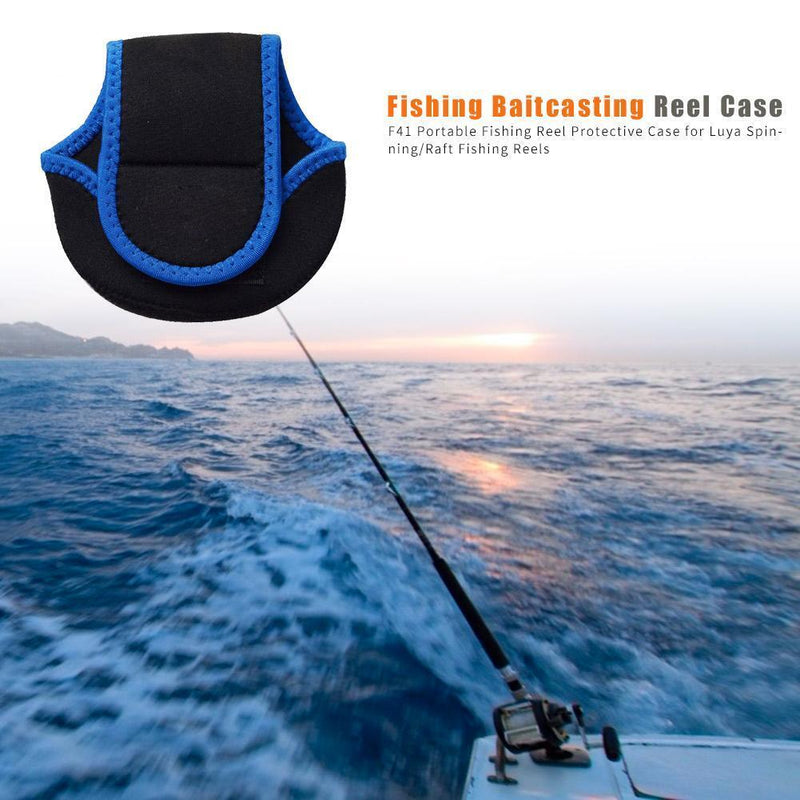 F41 Black Fishing Baitcasting Reels Cover Case Sleeve Fishing Tackle Access