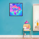 #A 5D Diamond Painting Kit Purple Bear Full Round Drill DIY Wall Art Crafts Mo