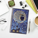 DIY Owl Special Shaped Diamond Painting 50 Pages A5 Sketchbook Journal Book Gift