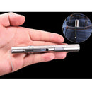 Steel Super Bright Penlight Pocket Torch Lamp USB Rechargeable LED Flashlight