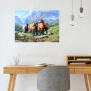 5D DIY Full Drill Diamond Painting Hiking Horses Embroidery Craft Needlework Set