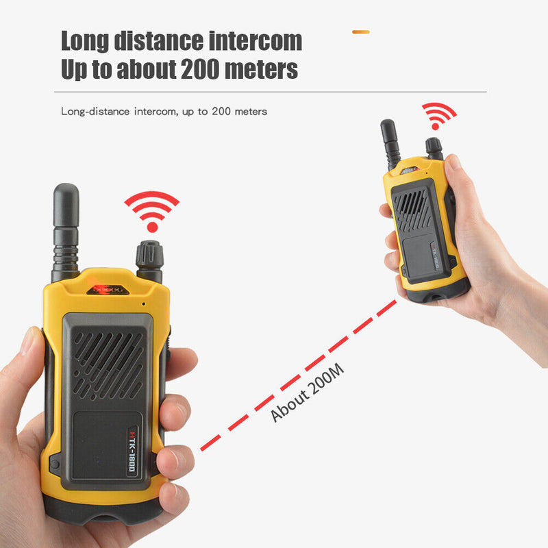 #A 2pcs Battery Powered LED Walkie-Talkies Long Range Portable Wireless Call