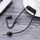 Monaural Headphone Air Tube Anti-radiation Earphone Stereo Headset Black Newly