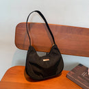 Women Solid Color Shoulder Bag Female Small All-match Travel Zipper Handbags