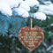 Wishes Meaningful Gift Christama Tree Pendant Inspirational Wooden Heart-shaped