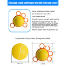 #A Finger Hand Grip Strengthener Ball Silicone Fitness Muscle Relax Wrist Traine