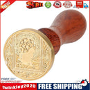 Retro Animal Pattern Wax Seal Stamps Wooden Handle Envelope Sealing Wax (C)
