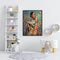 Hand Painted on Canvas DIY Fashion Woman Oil Paint By Numbers Drawing Kit Craft